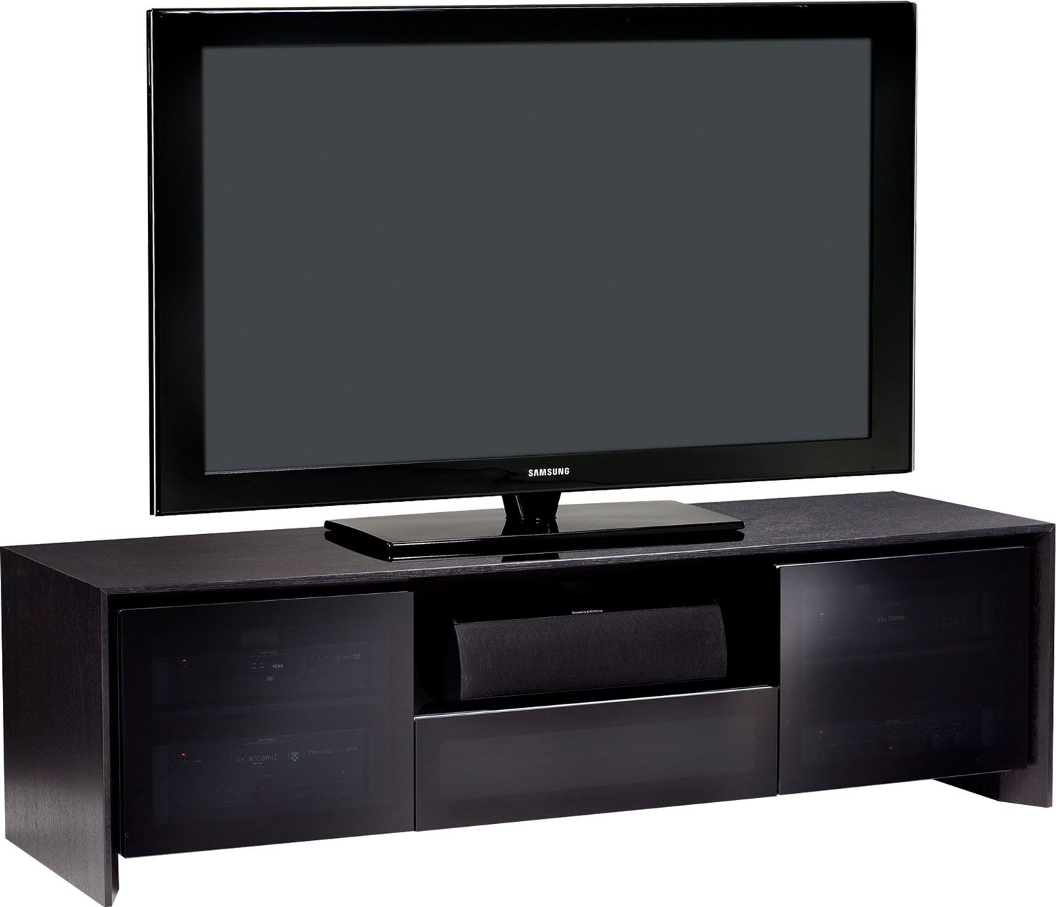 Bdi Casata 8629 B Black Oak Tv Stand For Up To 70 Inch Pertaining To Broward Tv Stands For Tvs Up To 70&quot; (View 9 of 15)