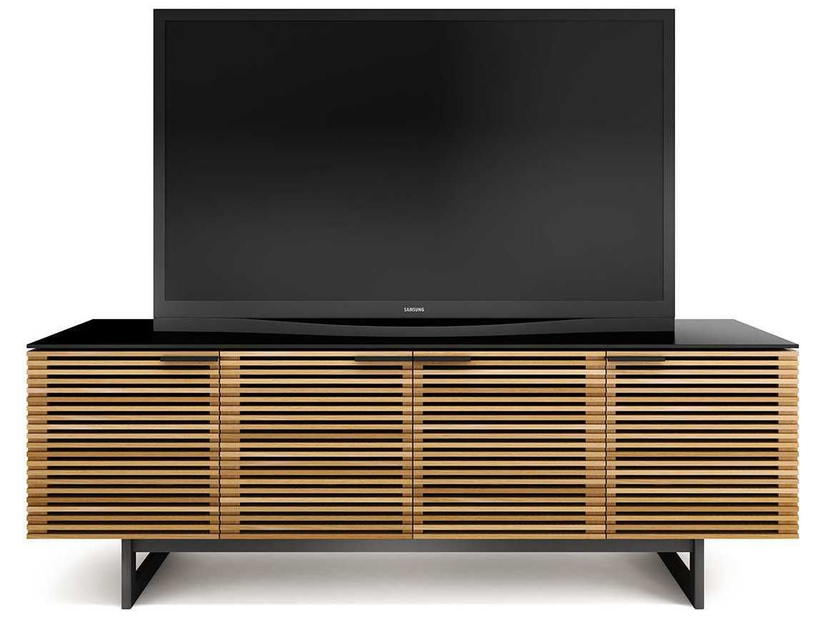 Bdi Corridor 79'' X 21'' White Oak Quad Width Tall Tv Throughout White Tall Tv Stands (Photo 14 of 15)