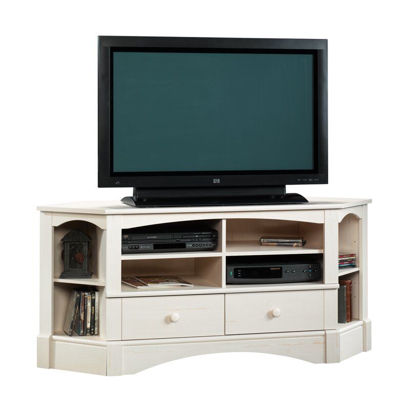 Beachcrest Home Pinellas Corner Tv Stand For Tvs Up To 75 With Regard To Black Corner Tv Stands For Tvs Up To  (View 2 of 15)
