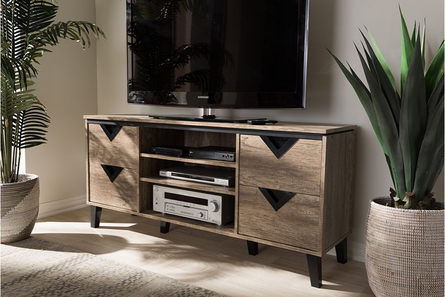 Beacon Light Brown Wood 55 Inch Tv Stand At Gardner White Pertaining To Light Brown Tv Stands (View 11 of 15)
