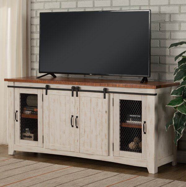 Belen Solid Wood Tv Stand For Tvs Up To 70 Inches | Living Throughout Solid Pine Tv Stands (View 11 of 15)