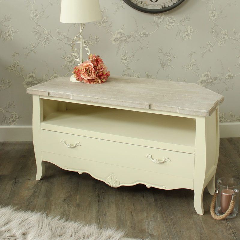 Belfort Range – Cream Corner Tv Cabinet – Melody Maison® Intended For Cream Tv Cabinets (View 13 of 15)