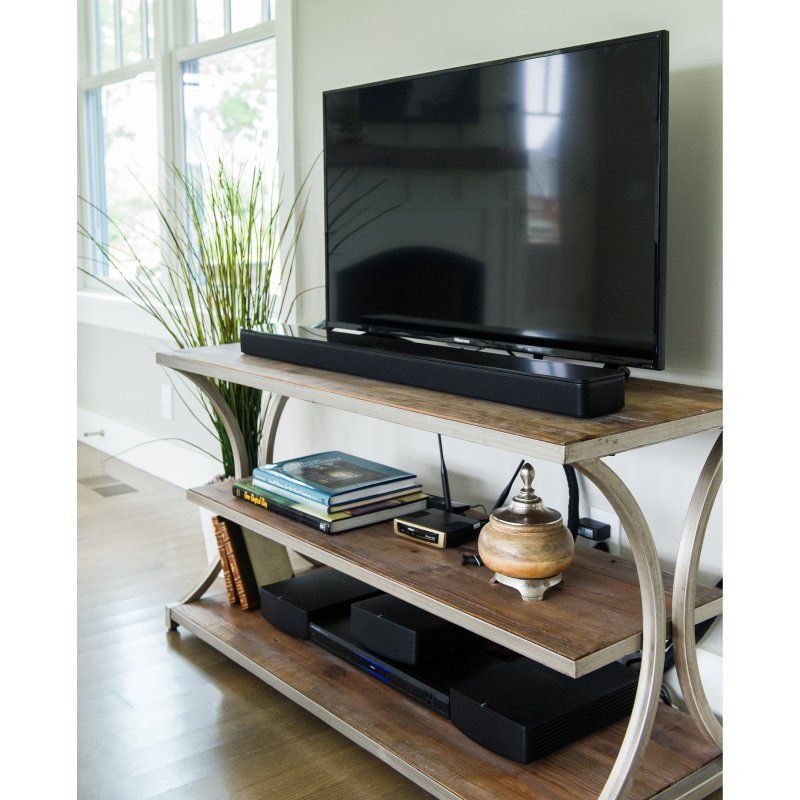 Belham Living Edison Reclaimed Wood Tv Stand | Hayneedle Throughout Reclaimed Wood And Metal Tv Stands (Photo 9 of 15)