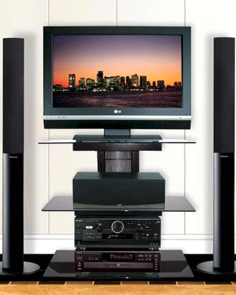 Bello – Contemporary Metal And Glass Tv Stand Be Pvs 4219hg Throughout Tv Glass Stands (Photo 9 of 15)