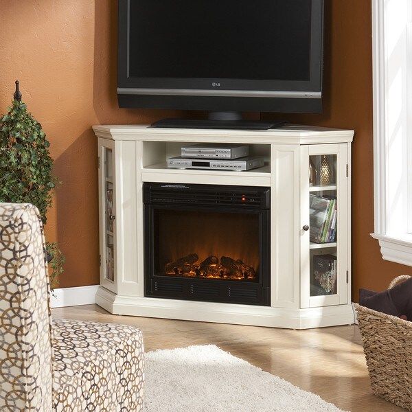 Belvedere Ivory Media Console Fireplace Throughout Compton Ivory Extra Wide Tv Stands (View 14 of 15)