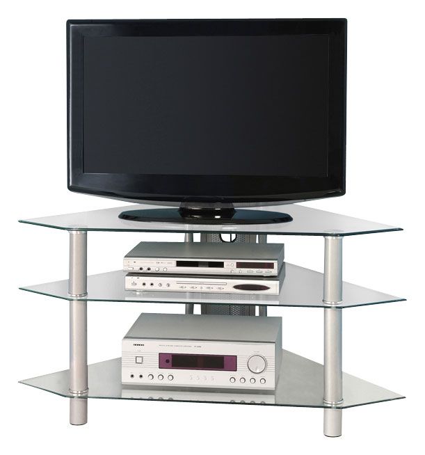 Best Buy: Walker Edison Corner Tv Stand For Tvs Up To 48 Within Silver Corner Tv Stands (View 3 of 15)