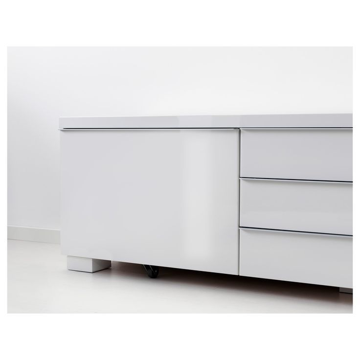 Bestå Burs High Gloss White, Tv Bench, 180x41x49 Cm – Ikea Regarding Yellow Tv Stands Ikea (View 6 of 15)