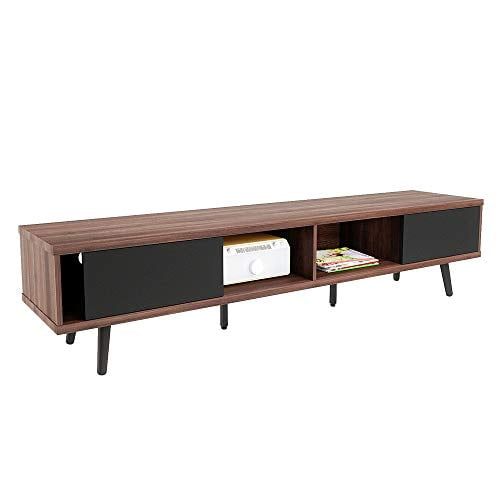 Bestier Long Tv Stand With 6 Legs | Mid Decco For Long Tv Stands (View 11 of 15)
