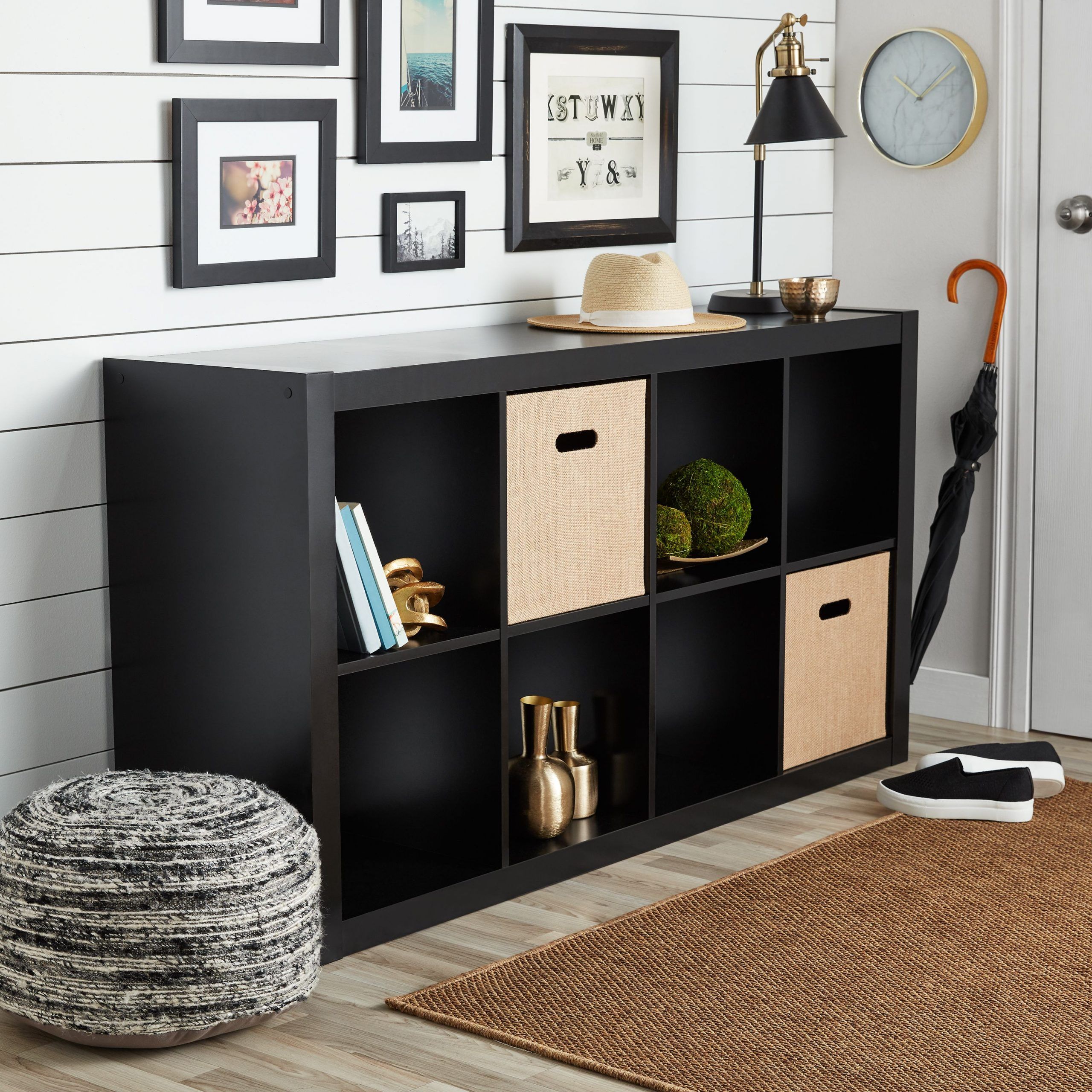 Better Homes & Gardens 8 Cube Organizer, Solid Black Throughout Mainstays 4 Cube Tv Stands In Multiple Finishes (Photo 2 of 15)