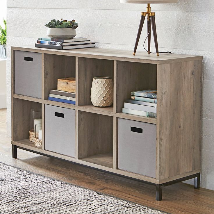 Better Homes & Gardens 8 Cube Storage Organizer With Metal Throughout Better Homes & Gardens Oxford Square Tv Stands With Multiple Finishes (View 9 of 15)
