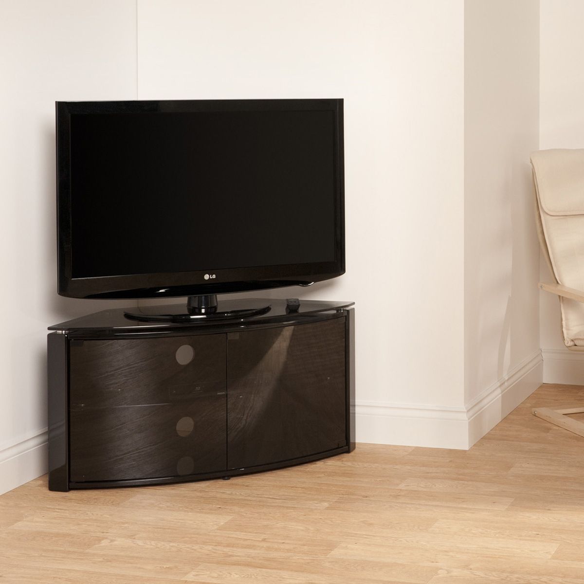 Black Curved Tv Stand Inc (View 13 of 15)