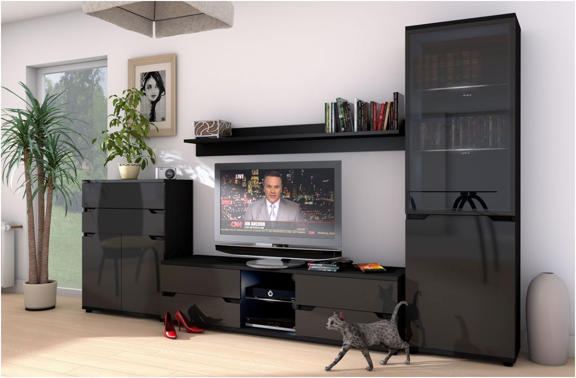 Black Gloss Tv Cabinet | Black Gloss Tv Units | Tv Unit Throughout Black Gloss Tv Cabinets (View 9 of 15)