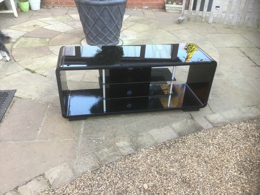 Black Gloss Tv Stand | In Norwich, Norfolk | Gumtree Inside Tv Stands Black Gloss (View 15 of 15)