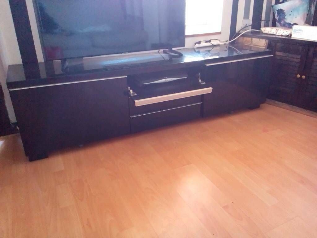 Black Gloss Tv Unit | In Lowestoft, Suffolk | Gumtree Throughout Black Gloss Tv Units (View 12 of 15)