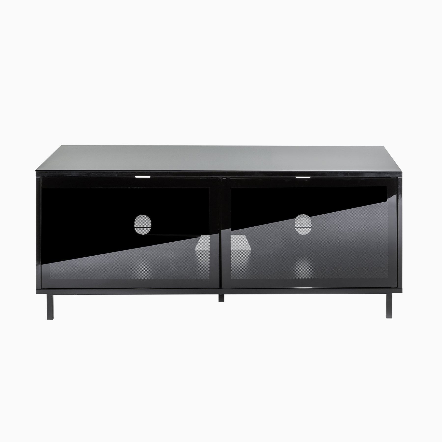 Black Gloss Tv Unit Up To 55 Inch Flat Tv | Ddsetvc 1200blk Inside Black Gloss Tv Stands (View 8 of 15)