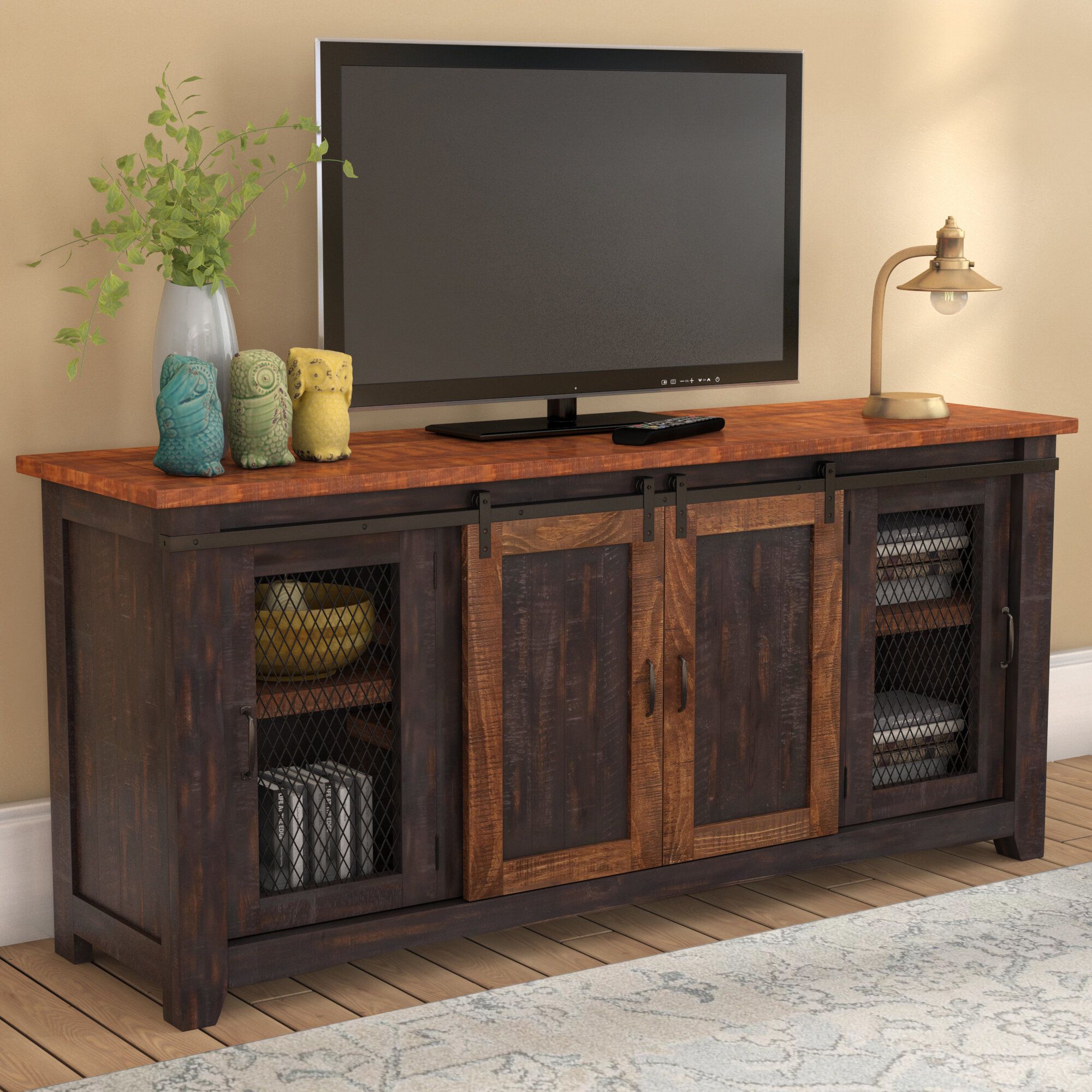 Black Tall Tv Stands & Entertainment Centers You'll Love Pertaining To Tall Black Tv Cabinets (View 2 of 15)