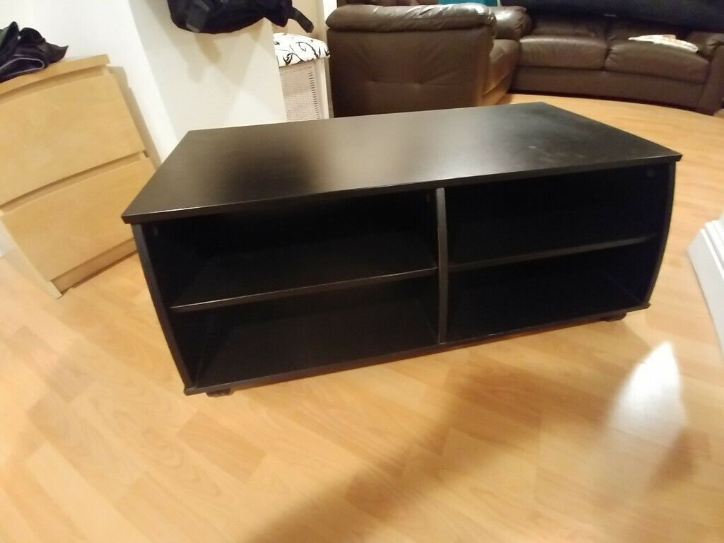 Black Tv Stand On Wheels | In Kingswood, Bristol | Gumtree Inside Small Tv Stands On Wheels (View 7 of 15)
