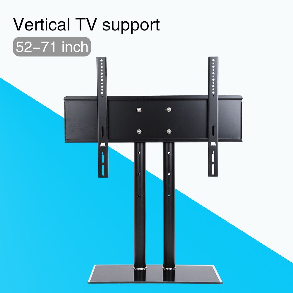 Black Universal Table Top Tv Stand Replacement Bracket Fit Intended For Bracketed Tv Stands (View 6 of 15)