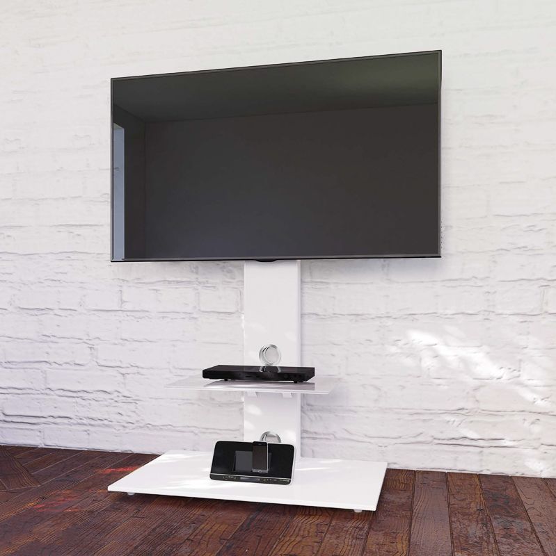 Blaupunkt Tv Stand With Brackets – Black | Furniture – B&m Inside Corner Tv Stands With Bracket (View 13 of 15)