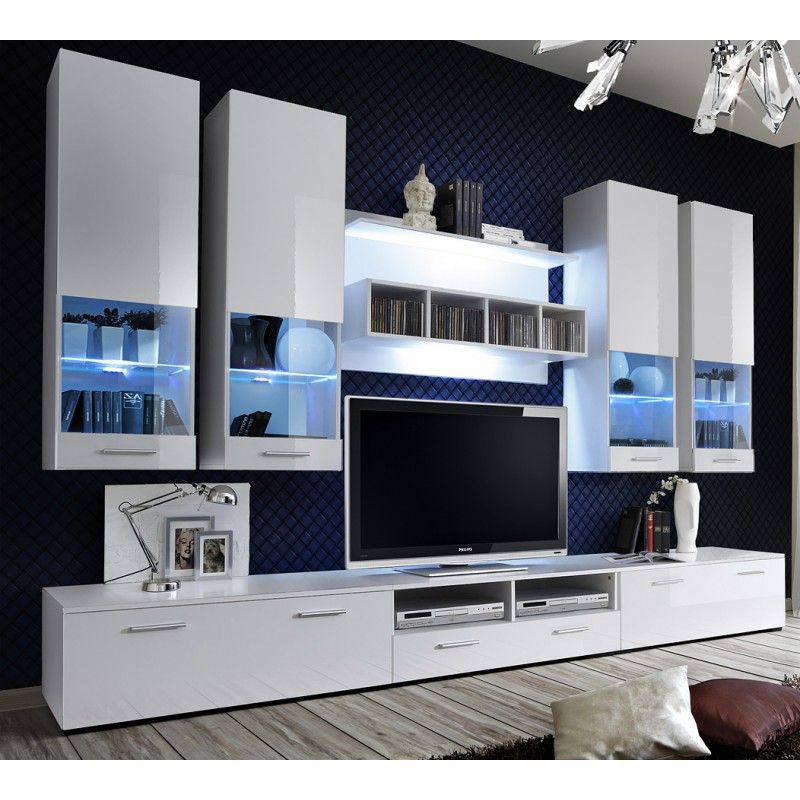 Bmf Dorade V Wall Unit 300cm Wide Tv Stand Display Glass Pertaining To Tv Stand 100cm Wide (View 14 of 15)