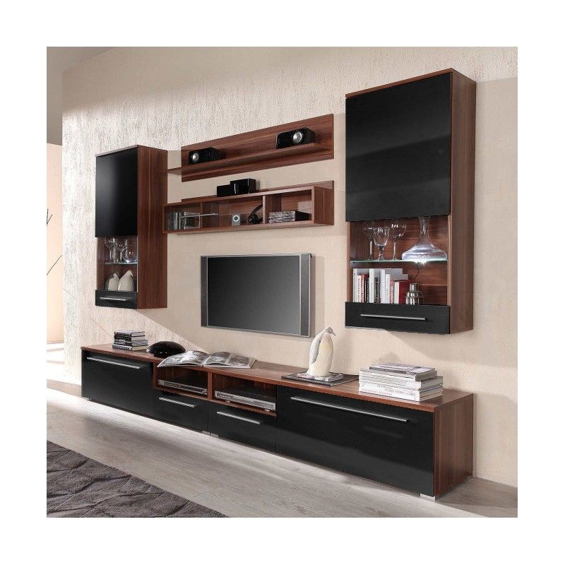 Bmf Luna 3 Wall Unit Led Lights High Gloss Tv Stand With Regard To Illuminated Tv Stands (View 6 of 15)