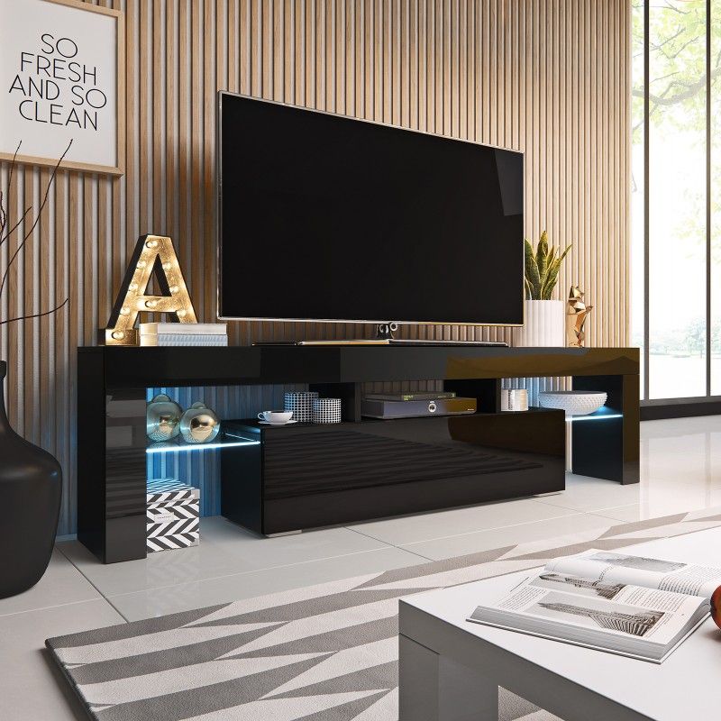 Featured Photo of 2024 Popular Tv Stands with Led Lights