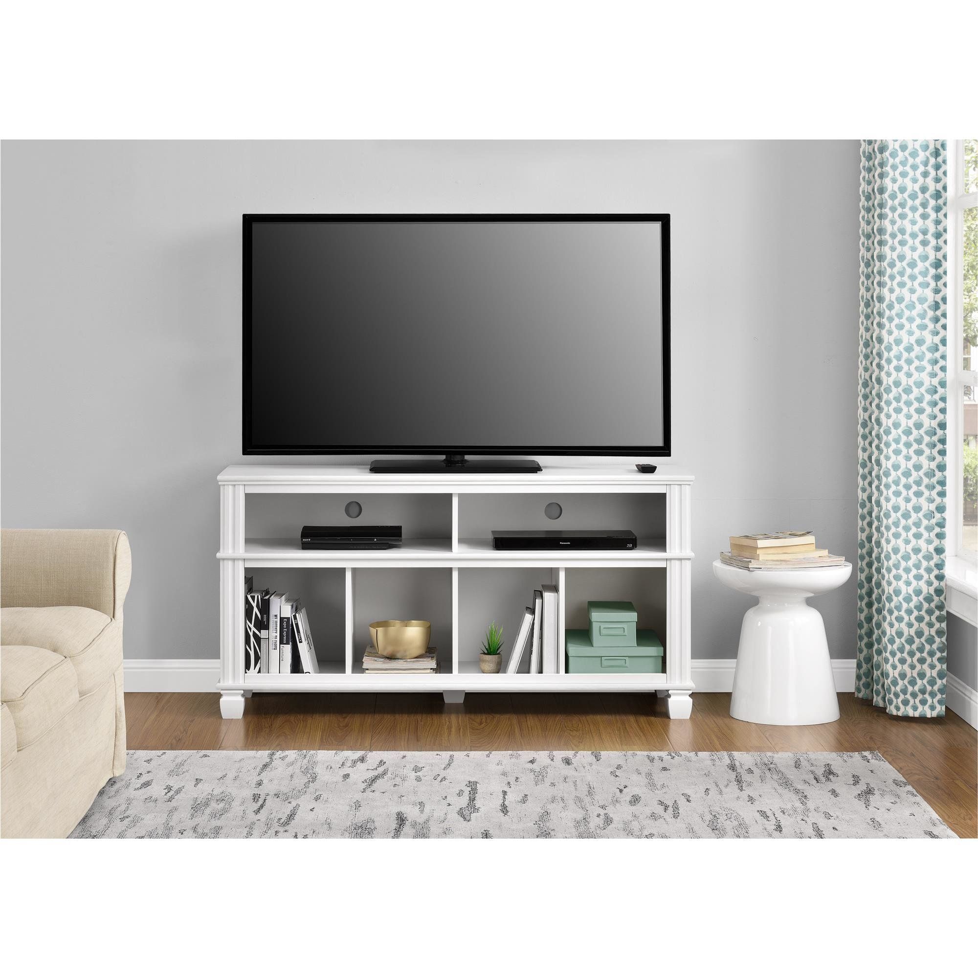 Bolden 53.5" Tv Stand | White Tv Stands, Living Room For Bromley White Wide Tv Stands (Photo 7 of 15)