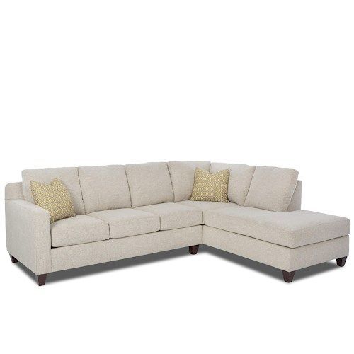 Bosco Contemporary 2 Piece Sectional With Right Arm Facing For 2pc Burland Contemporary Chaise Sectional Sofas (Photo 3 of 15)