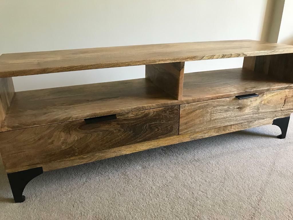 Brand New – Solid Mango Wood Tv Stand | In Ferndown For Mango Tv Stands (View 10 of 15)
