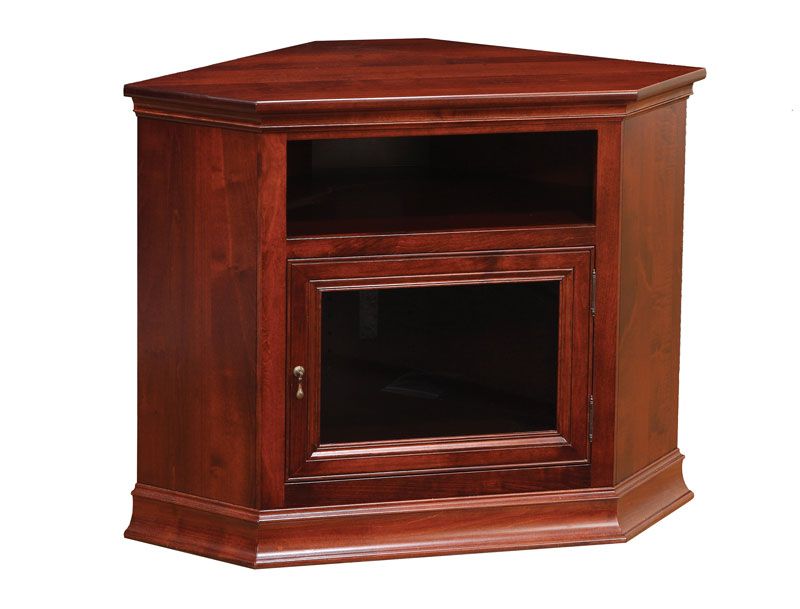 Breckenridge #28 Corner Tv Stand – Ohio Hardwood Furniture Intended For Hard Wood Tv Stands (View 15 of 15)
