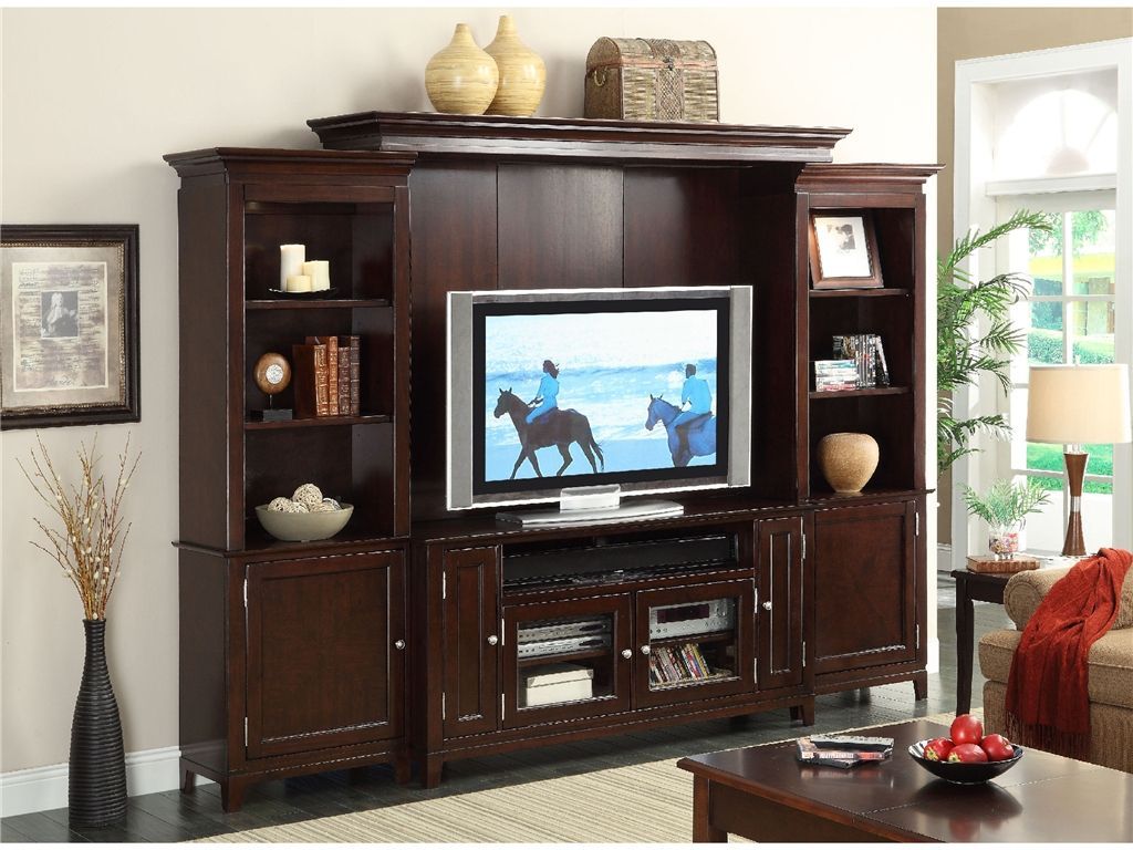 Bridge & Back Panel 65843 | Entertainment Center For Tv Stands With Back Panel (View 11 of 15)