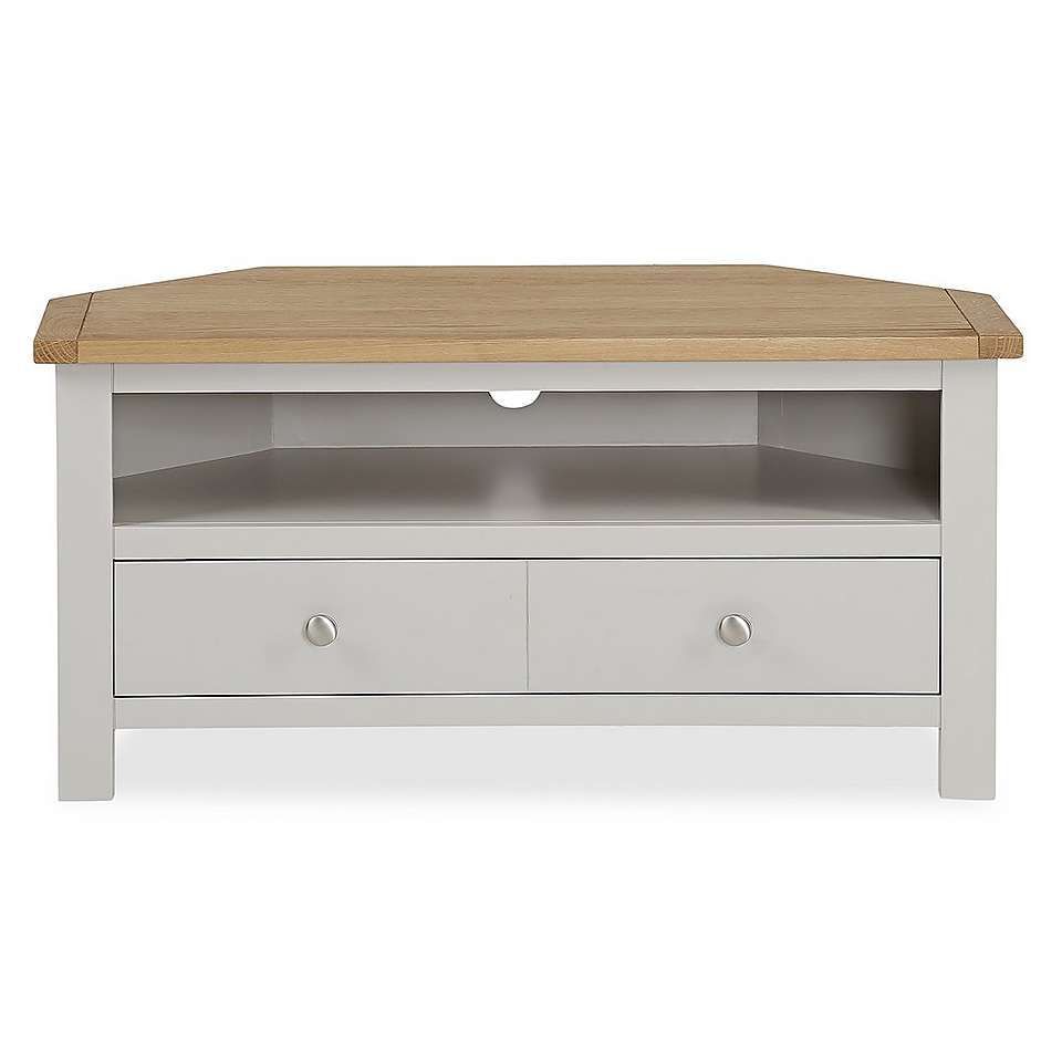 Bromley Grey Corner Tv Stand | Corner Tv Stand, Grey For Bromley Oak Tv Stands (View 5 of 15)