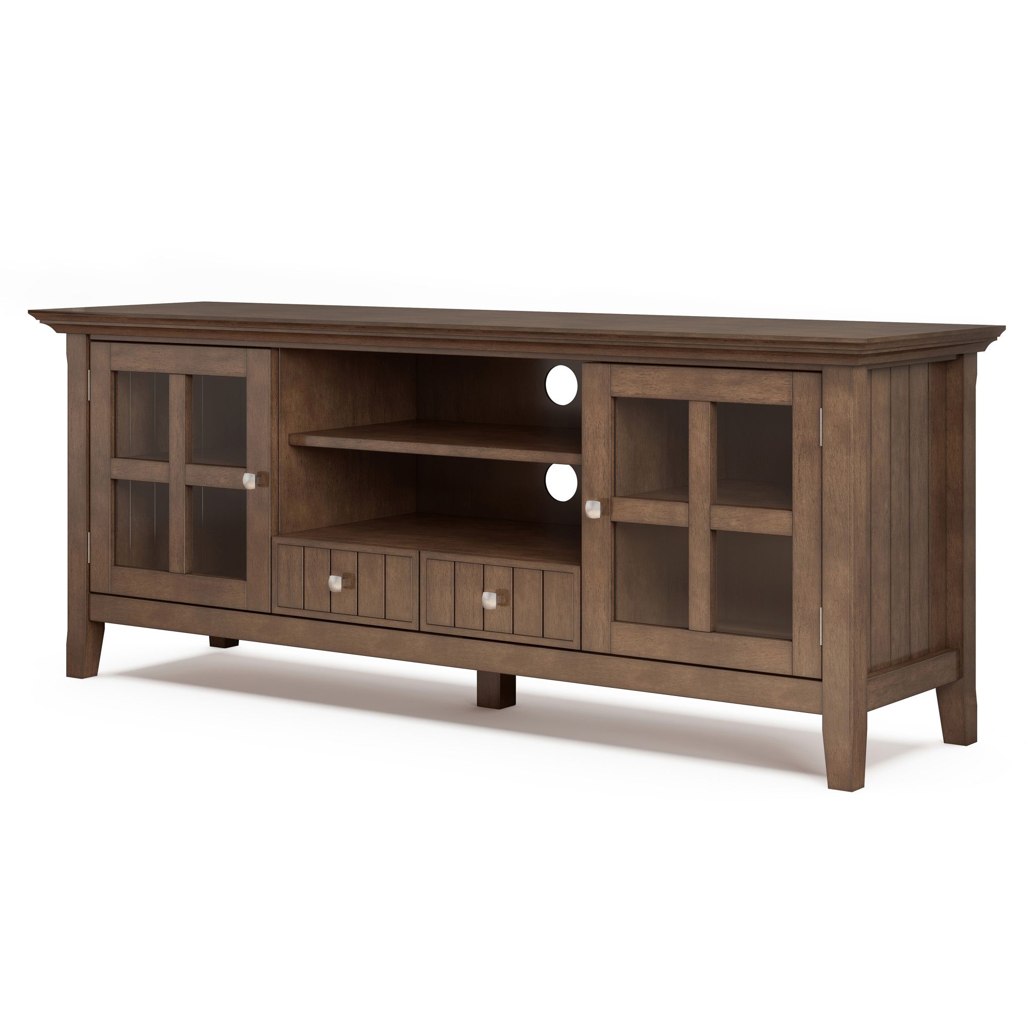 Brooklyn + Max Brunswick Solid Wood 60 Inch Wide Rustic Tv In Margulies Tv Stands For Tvs Up To 60&quot; (View 14 of 15)