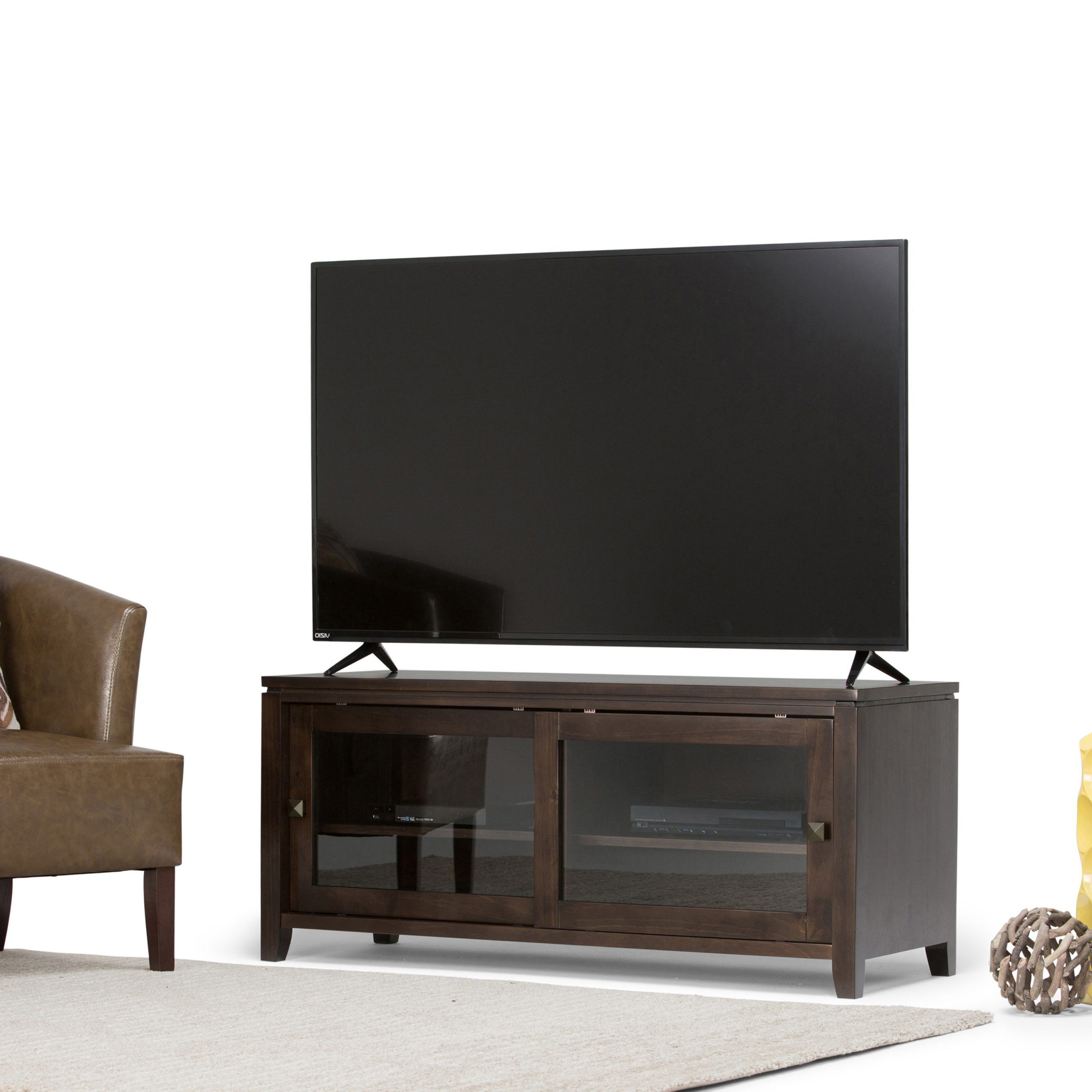 Brooklyn + Max City Solid Wood 48 Inch Wide Contemporary With Jackson Wide Tv Stands (View 4 of 15)
