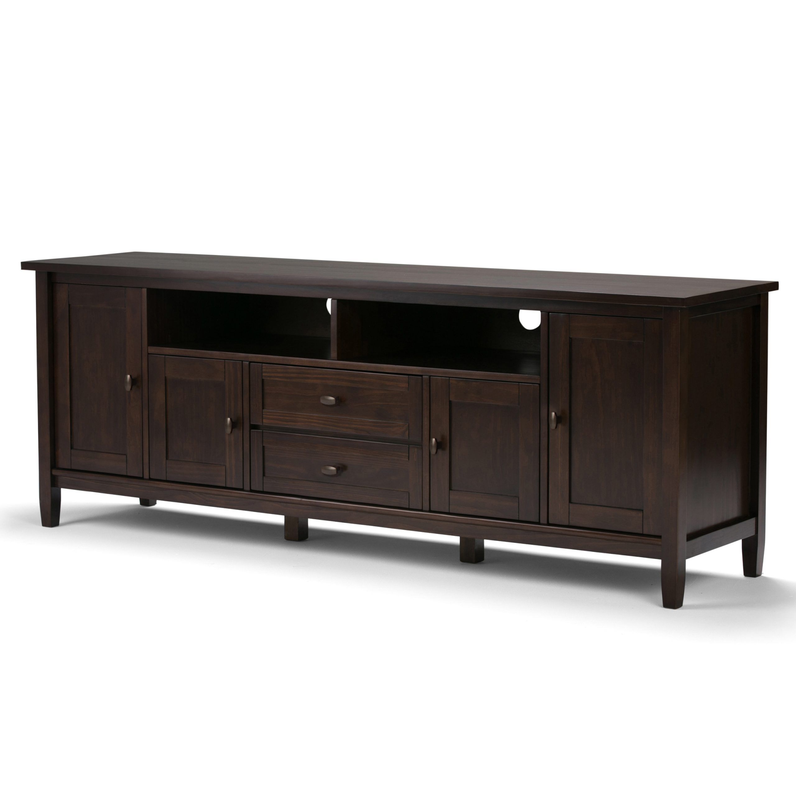 Brooklyn + Max Lexington Solid Wood 72 Inch Wide Rustic Tv In Tribeca Oak Tv Media Stand (View 4 of 15)