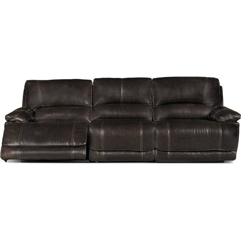 Brown 3 Piece Manual Triple Reclining Sofa – Brant In Charleston Triple Power Reclining Sofas (View 14 of 15)