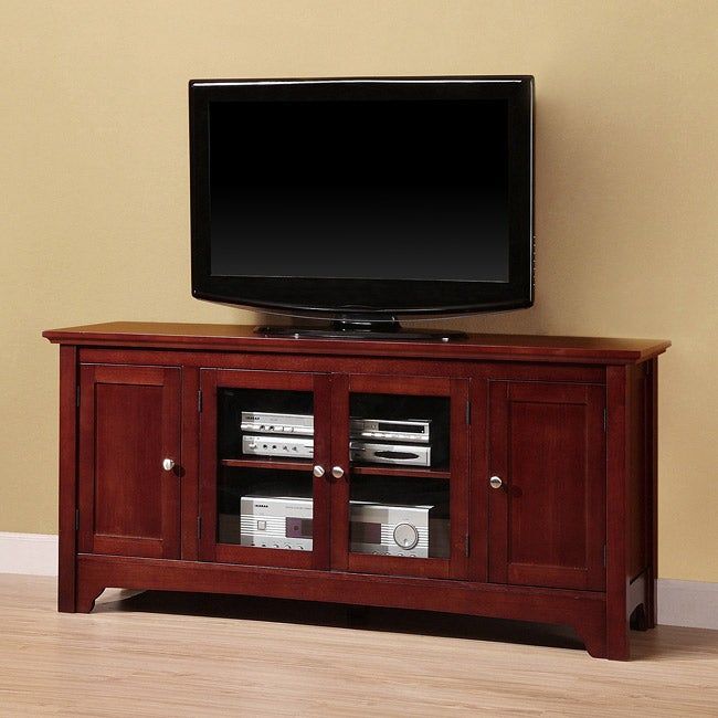 Brown Wood 53 Inch Tv Stand – Overstock Shopping – Great In Brown Tv Stands (Photo 13 of 15)