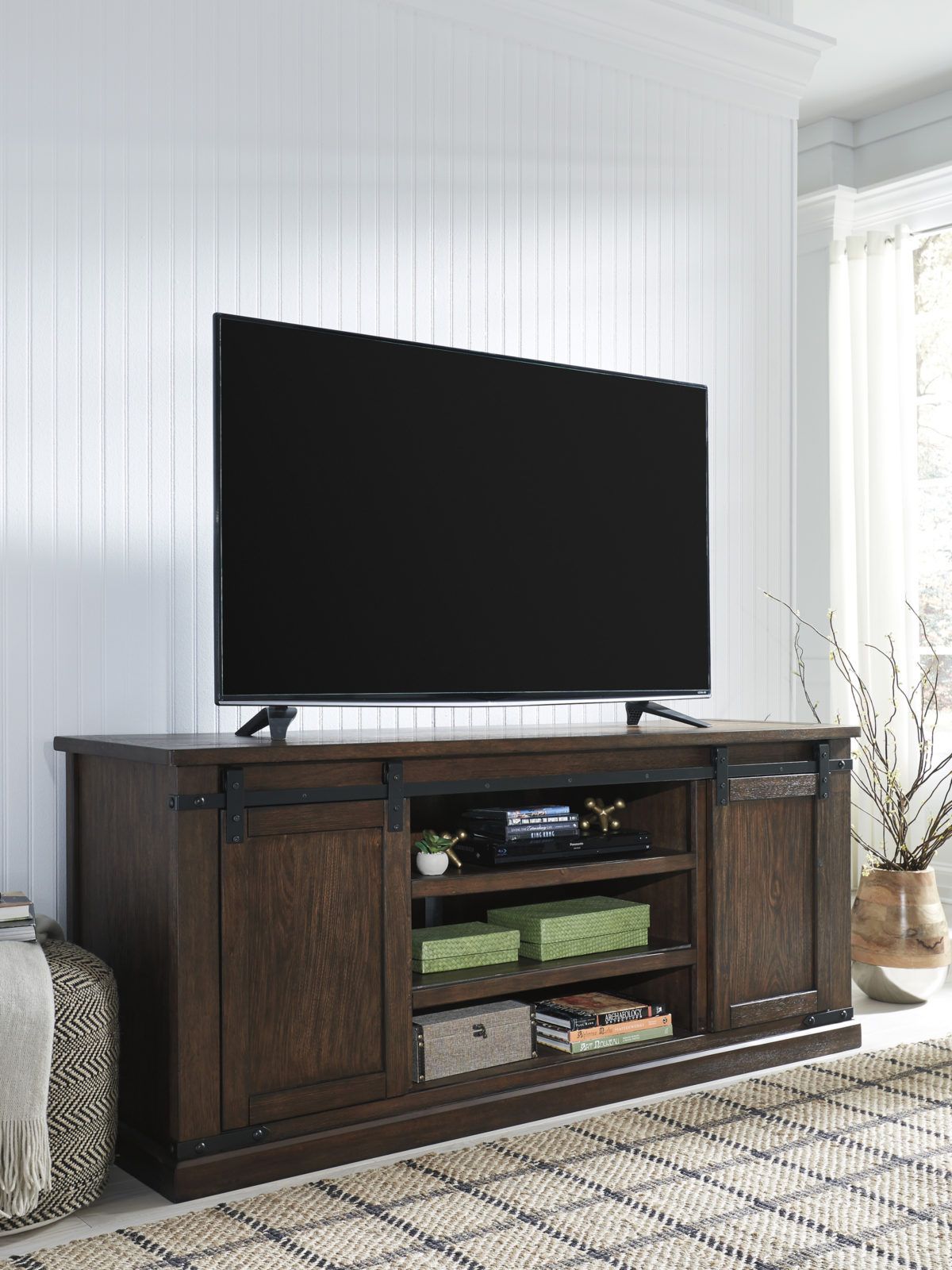 Budmore Extra Large Tv Stand | Freedom Rent To Own With Regard To Richmond Tv Unit Stands (View 4 of 15)