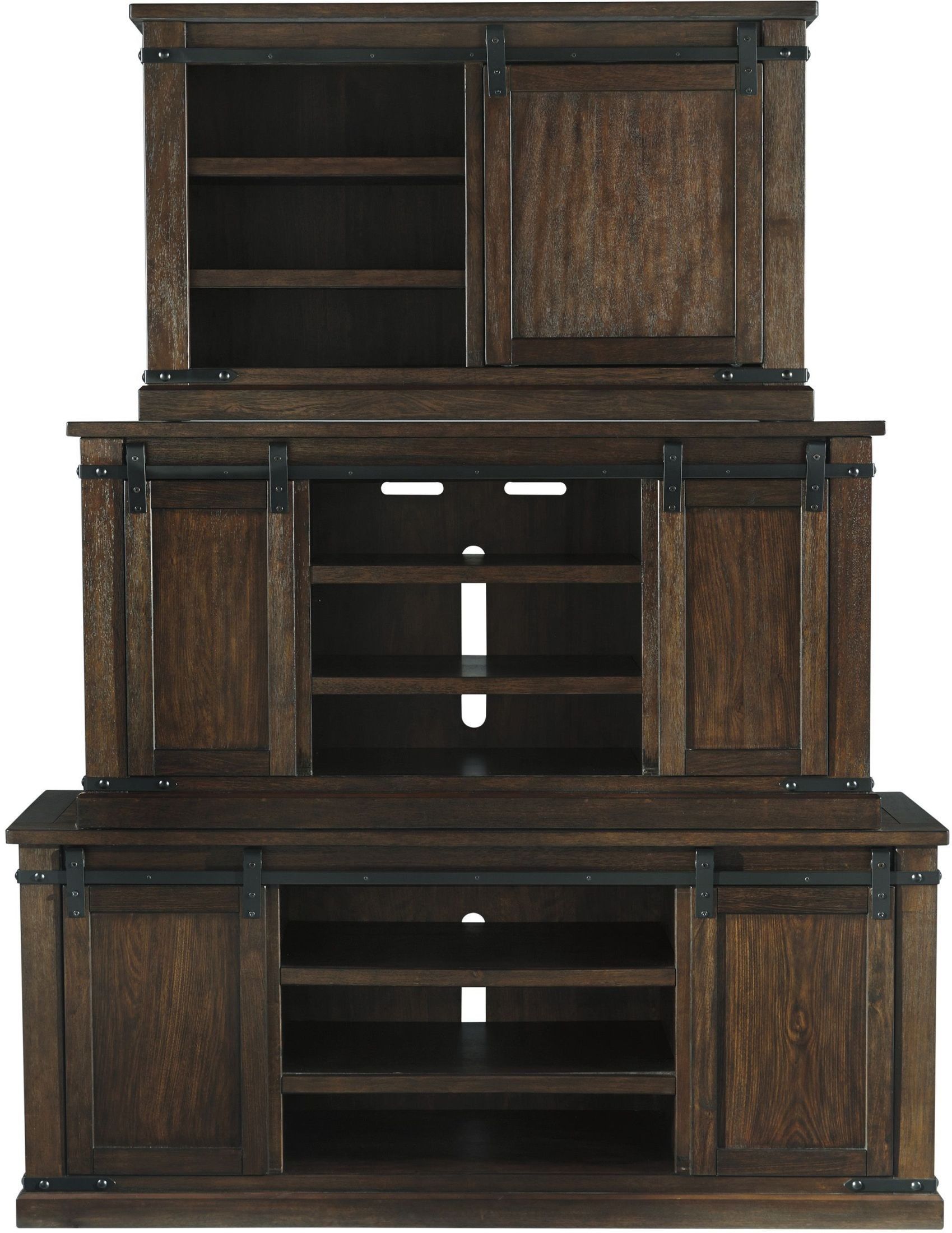 Budmore Rustic Brown Extra Large Tv Stand – 1stopbedrooms. Within Large Tv Cabinets (Photo 8 of 15)
