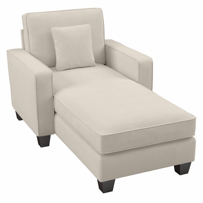 Bush Furniture Stockton 135w U Shaped Sectional Couch In For 102&quot; Stockton Sectional Couches With Reversible Chaise Lounge Herringbone Fabric (View 10 of 15)