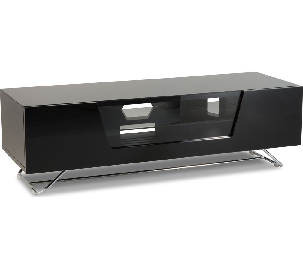 Buy Alphason Chromium 2 1200 Tv Stand – Black | Free With Chromium Tv Stands (View 10 of 15)