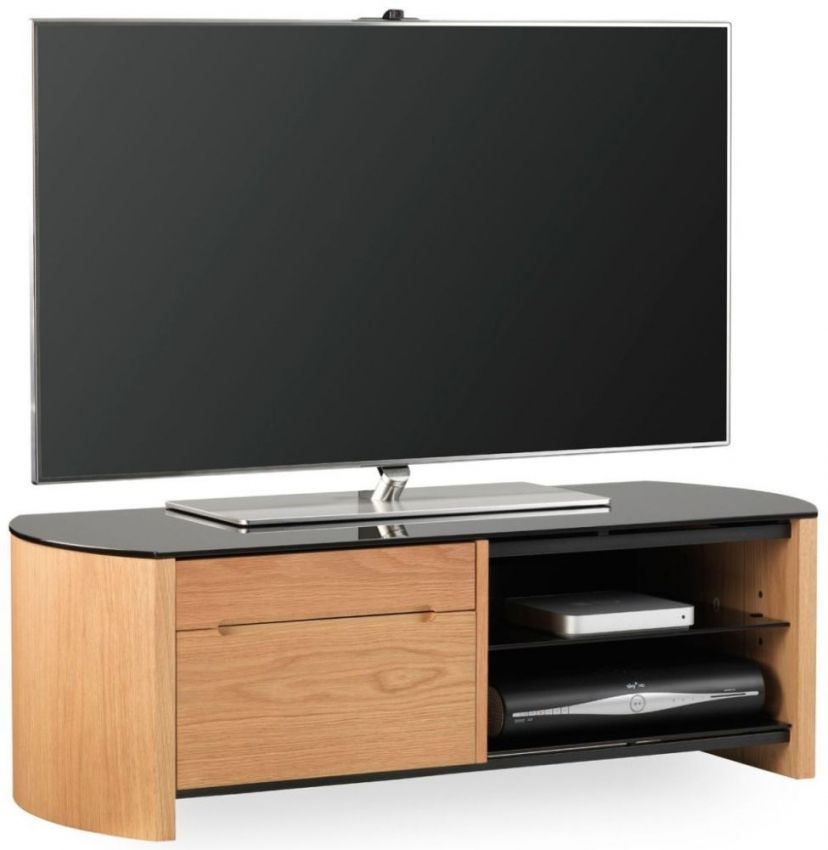 Buy Alphason Finewood Light Oak Tv Cabinet For 50inch Throughout Light Oak Tv Cabinets (View 5 of 15)