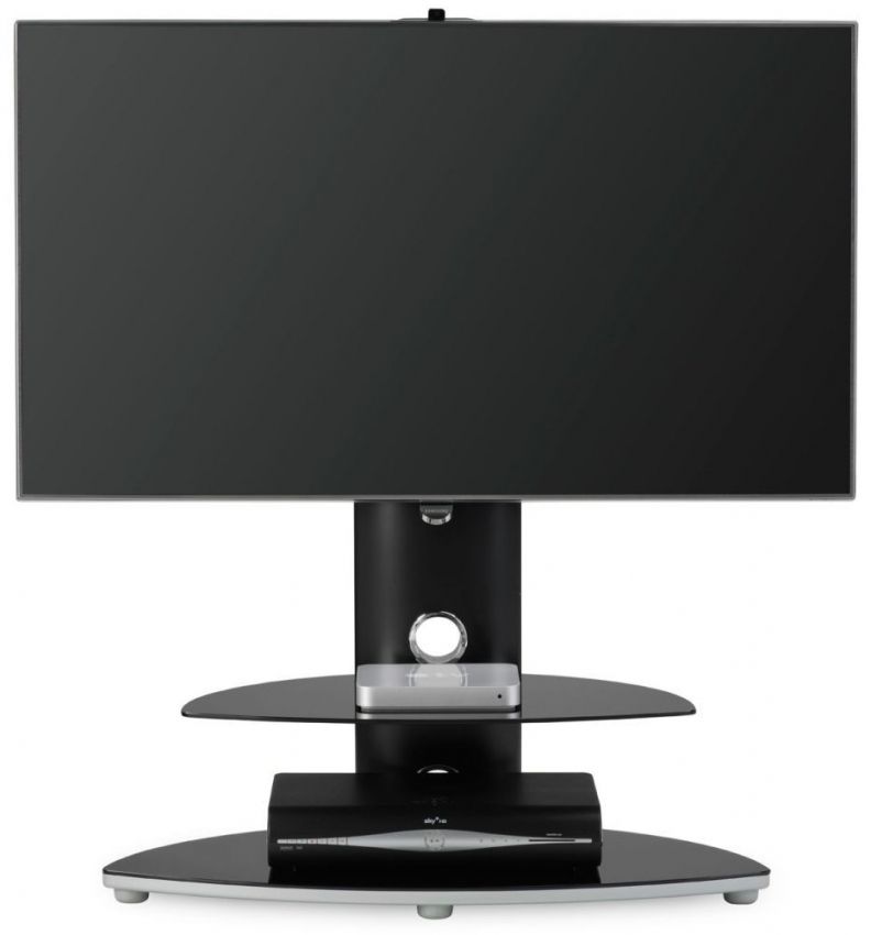 Buy Alphason Osmium Black Chrome Cantilever Tv Stand In Cantilever Tv (View 6 of 15)