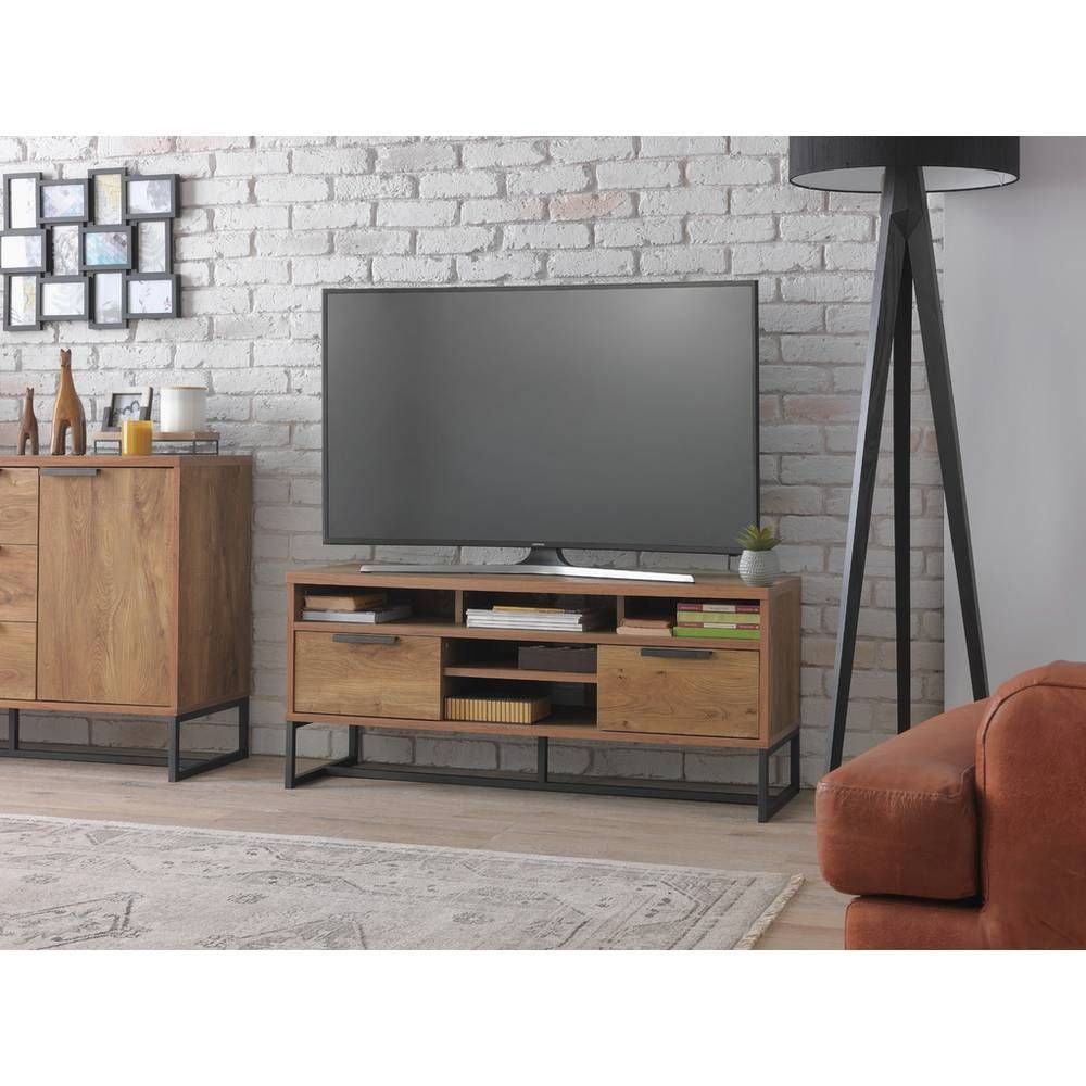 Buy Argos Home Nomad Tv Unit – Oak Effect | Tv Stands Regarding Fulton Oak Effect Wide Tv Stands (View 5 of 15)