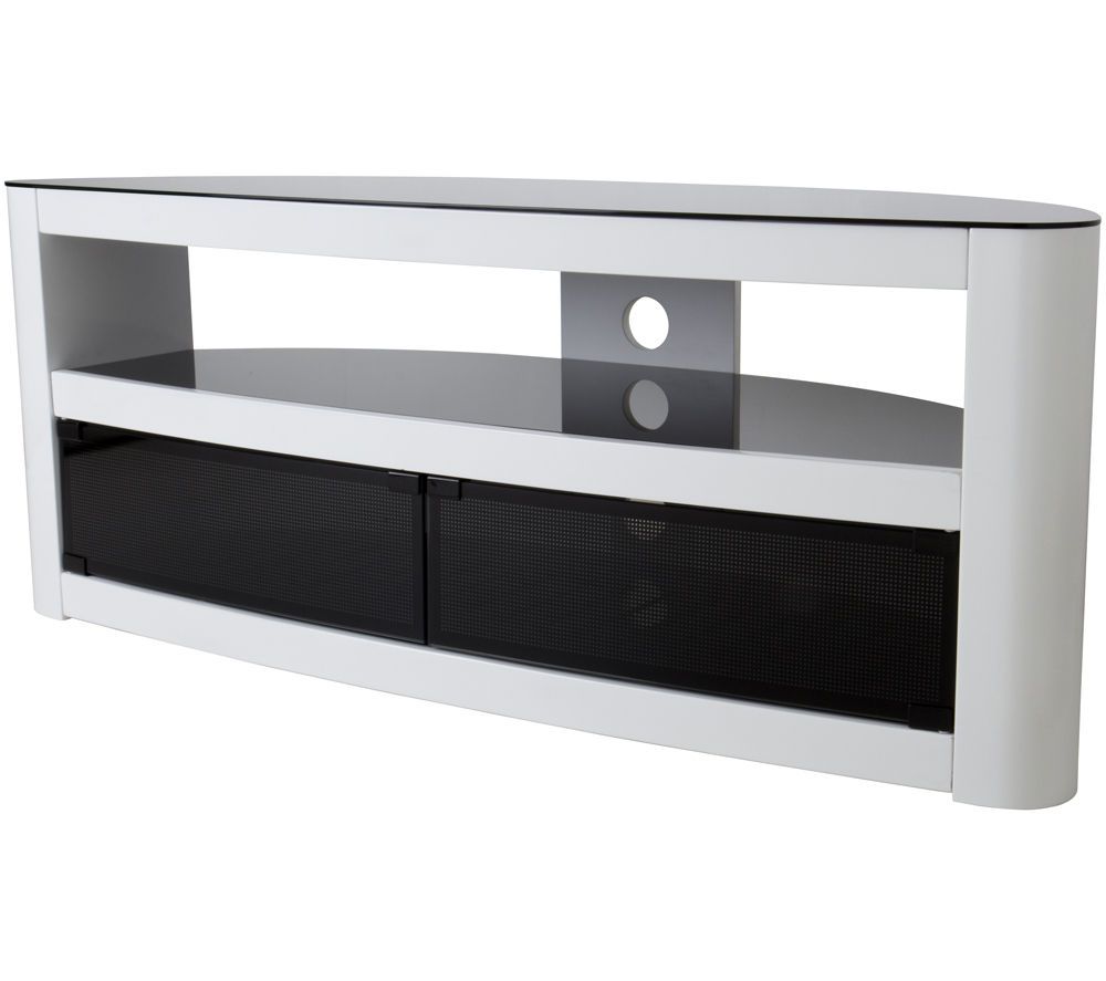 Buy Avf Burghley 1250 Mm Tv Stand – White | Free Delivery Regarding White Oval Tv Stands (View 4 of 15)