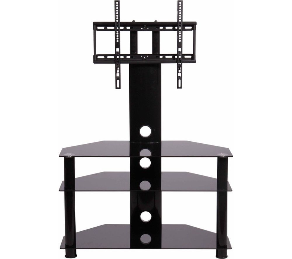 Buy Mmt Rio Cb32 Tv Stand With Bracket – Black Glass Intended For Tv Stands With Bracket (View 8 of 15)