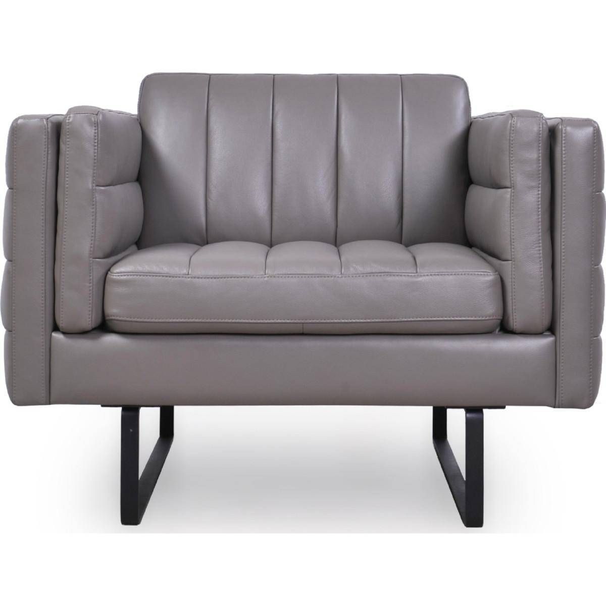 Buy Moroni Orson 582 Arm Chairs In Gray, Top Grain Leather Throughout Orsen Tv Stands (View 10 of 15)
