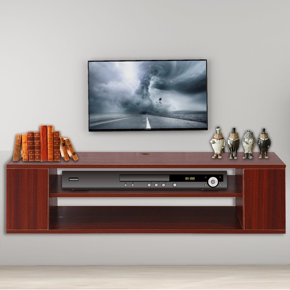Buy Outad Wall Mounted Media Console Shelf, Wall Mounted With Regard To Wall Mounted Tv Stand With Shelves (View 8 of 15)