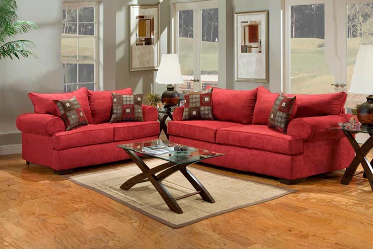 Buy Red Fabric Sofa Set In Lagos Nigeria With Red Sofas (View 9 of 15)
