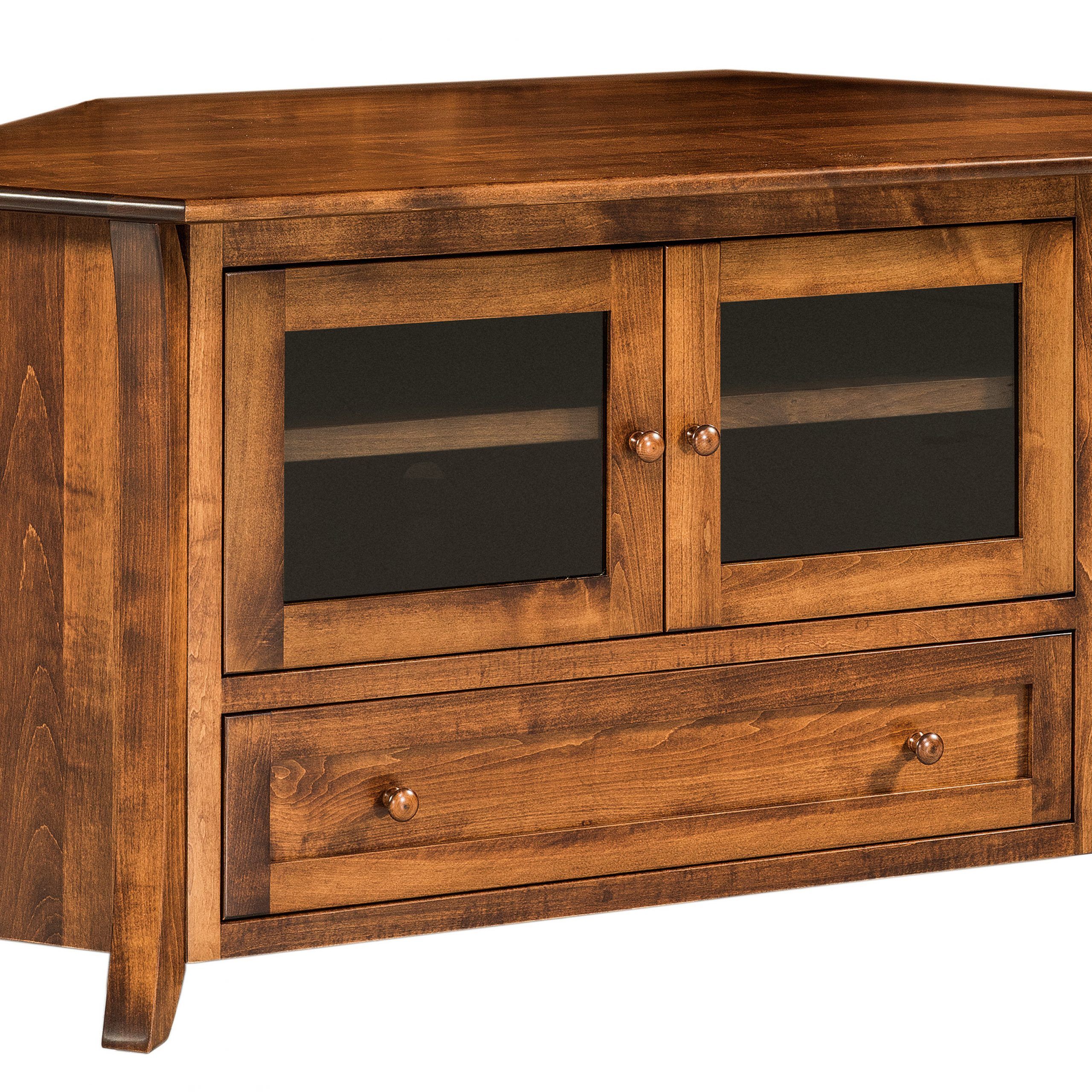 Calendonia Flat Screen Tv Corner Cabinet | Hardwood Creations Within Corner Tv Cabinets For Flat Screen (View 8 of 15)